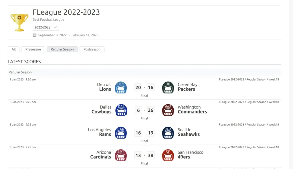 Premium stage settings showing Current GameDay field