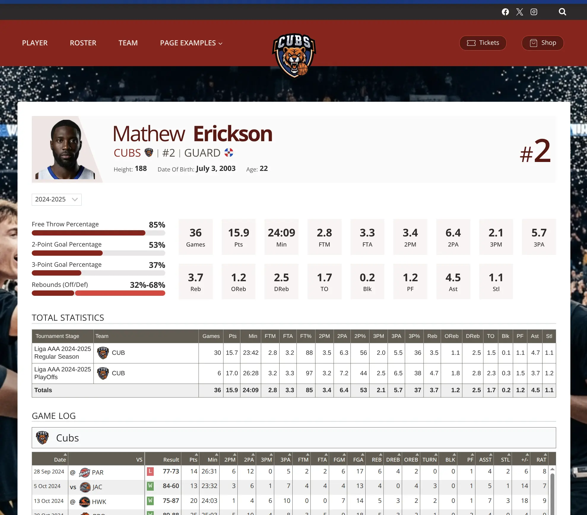 Player Profile